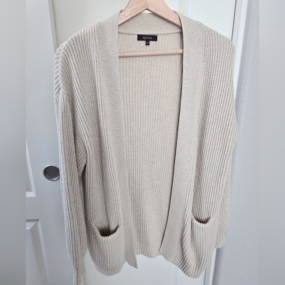 NWOT Quince 100% Organic Cotton Oversized Cardigan